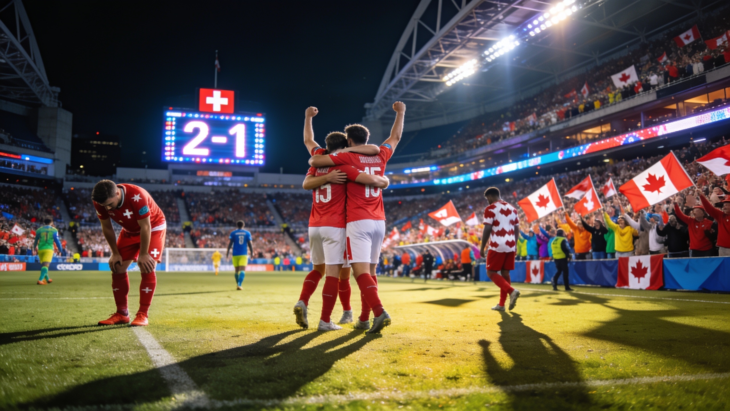 Switzerland Secures Group B Top Spot After 2-1 Win Over Canada in Vancouver RUSSPAIN.com