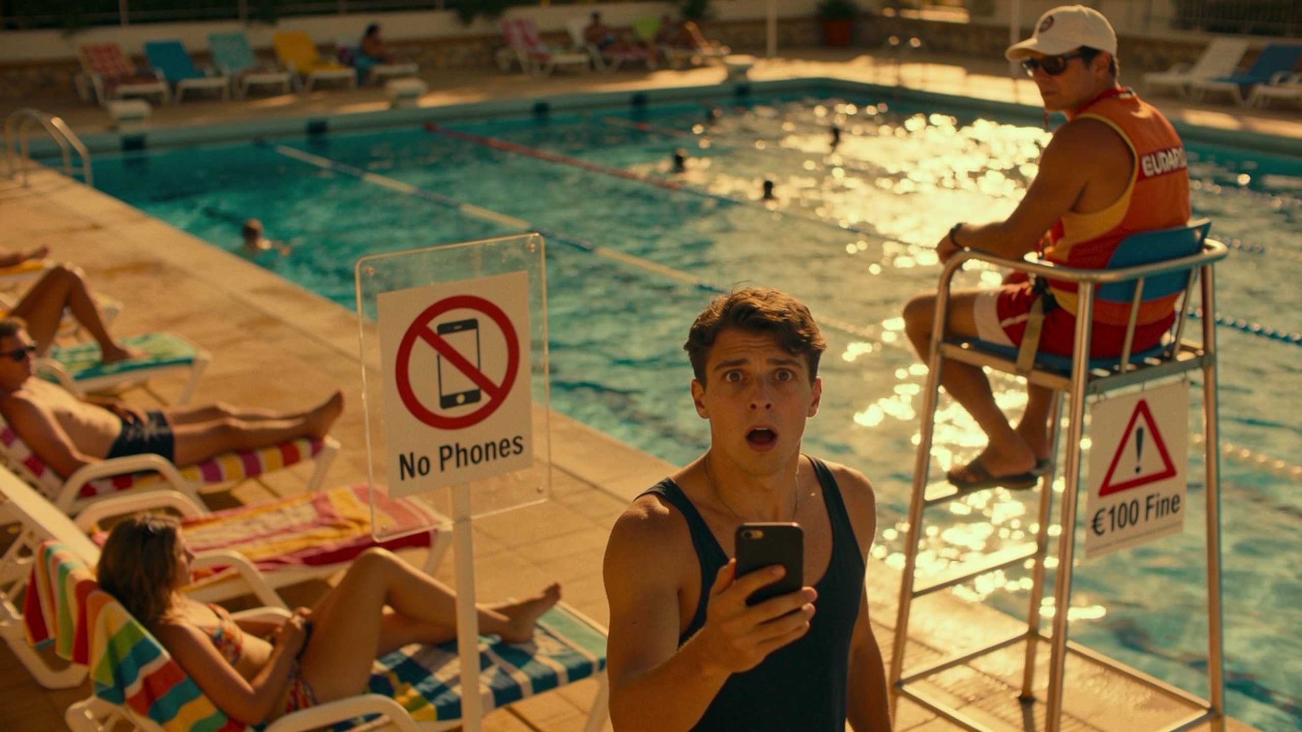 Using Your Phone at Public Pools in Spain Could Cost You Up to €1,500 RUSSPAIN.com