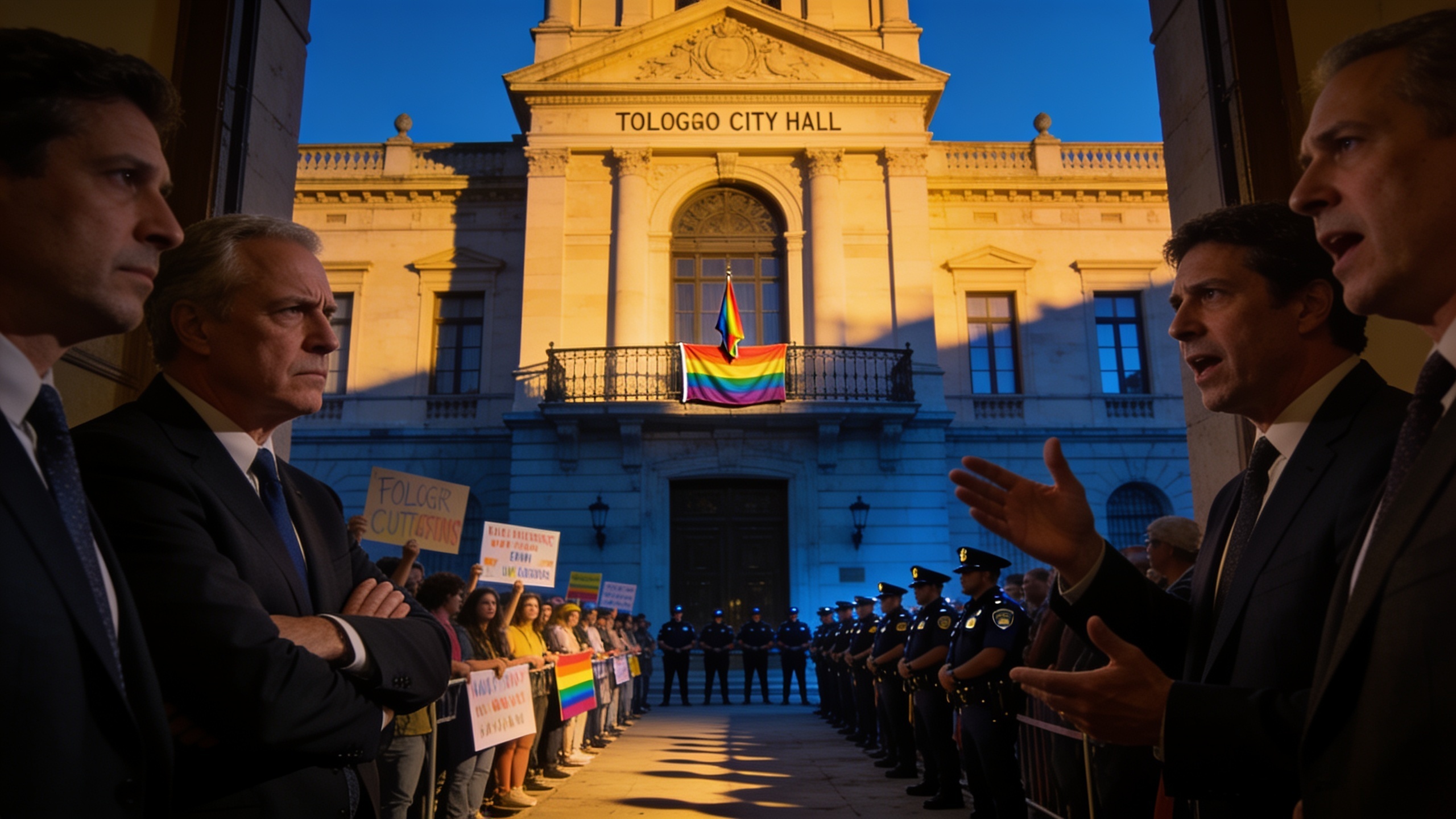 Vox Councillor's Move in Toledo Sparks Rift Over Rainbow Flag Display RUSSPAIN.com