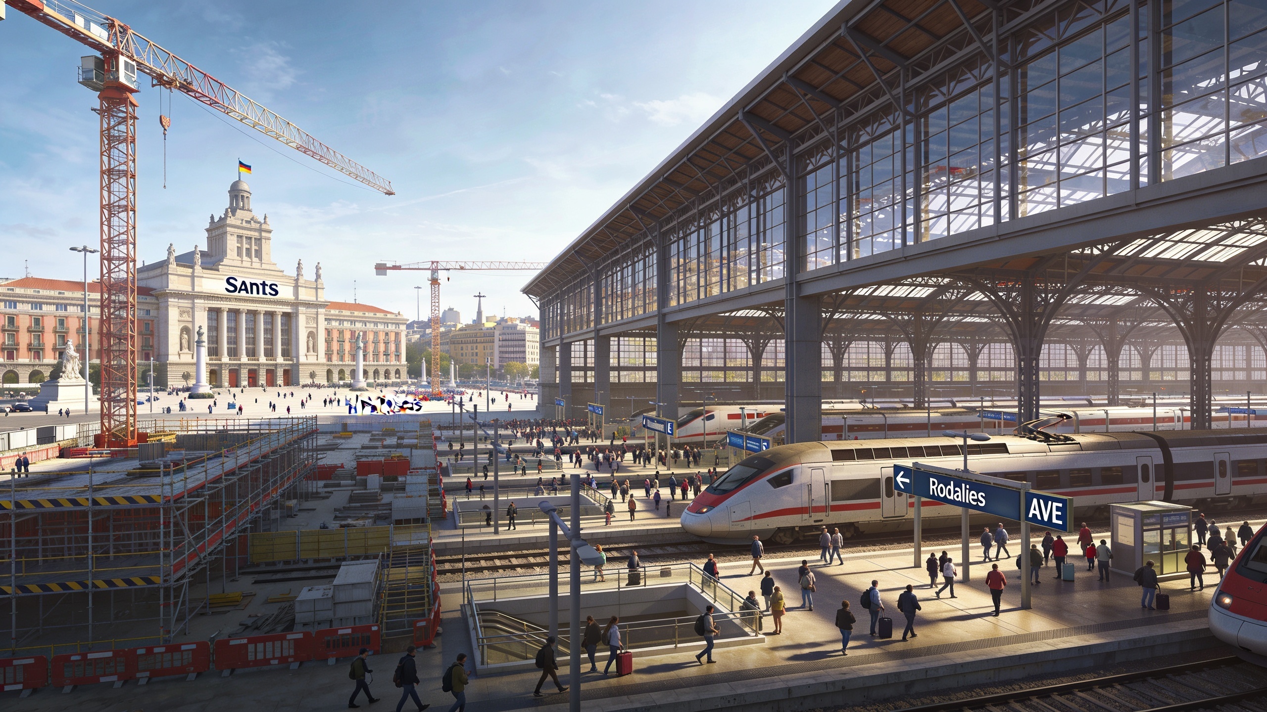 Barcelona's Sants Station to Triple in Size for 75 Million Passengers by 2030 RUSSPAIN.com