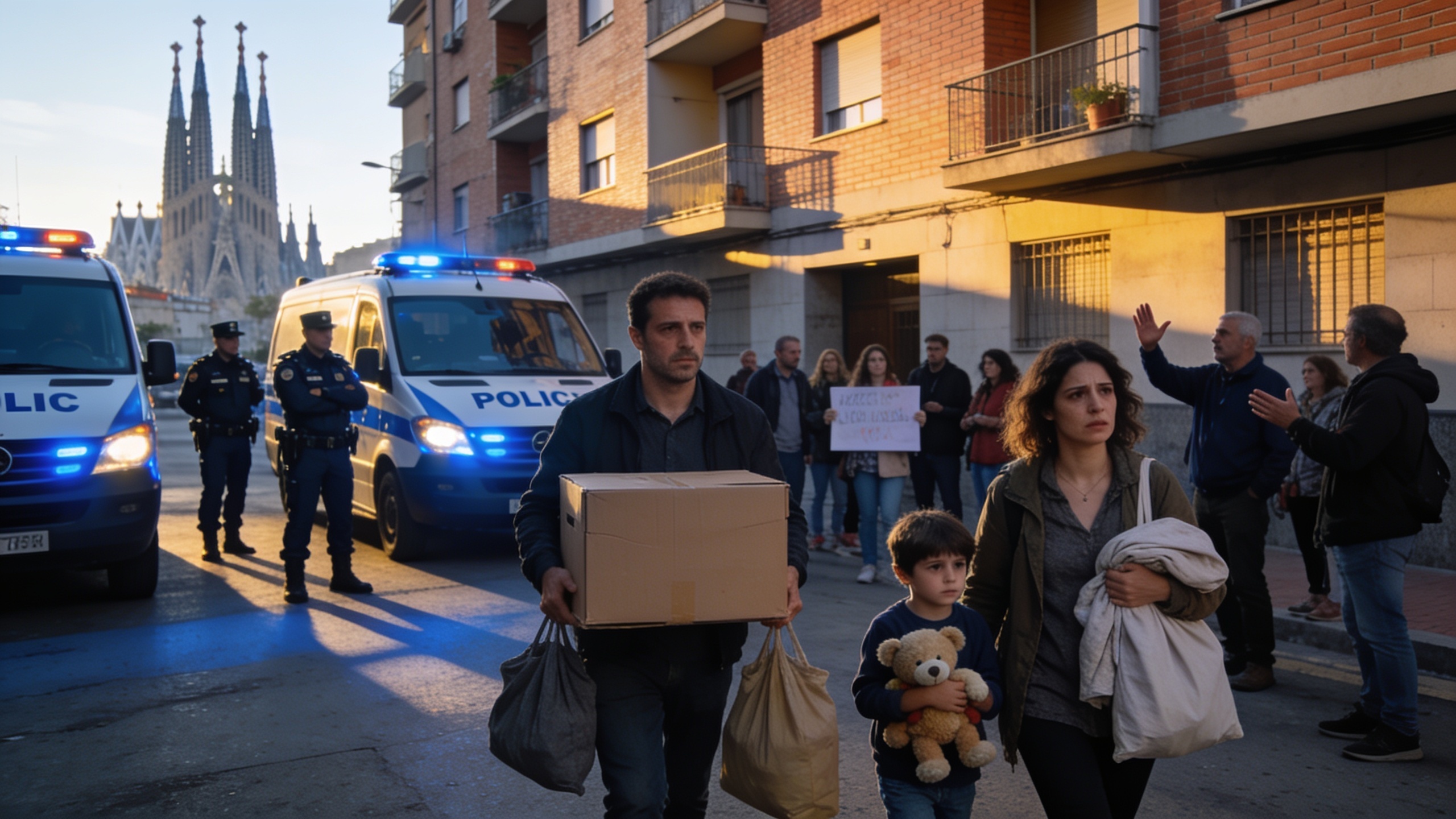 Barcelona Family Evicted After End of Anti-Eviction Moratorium RUSSPAIN.com