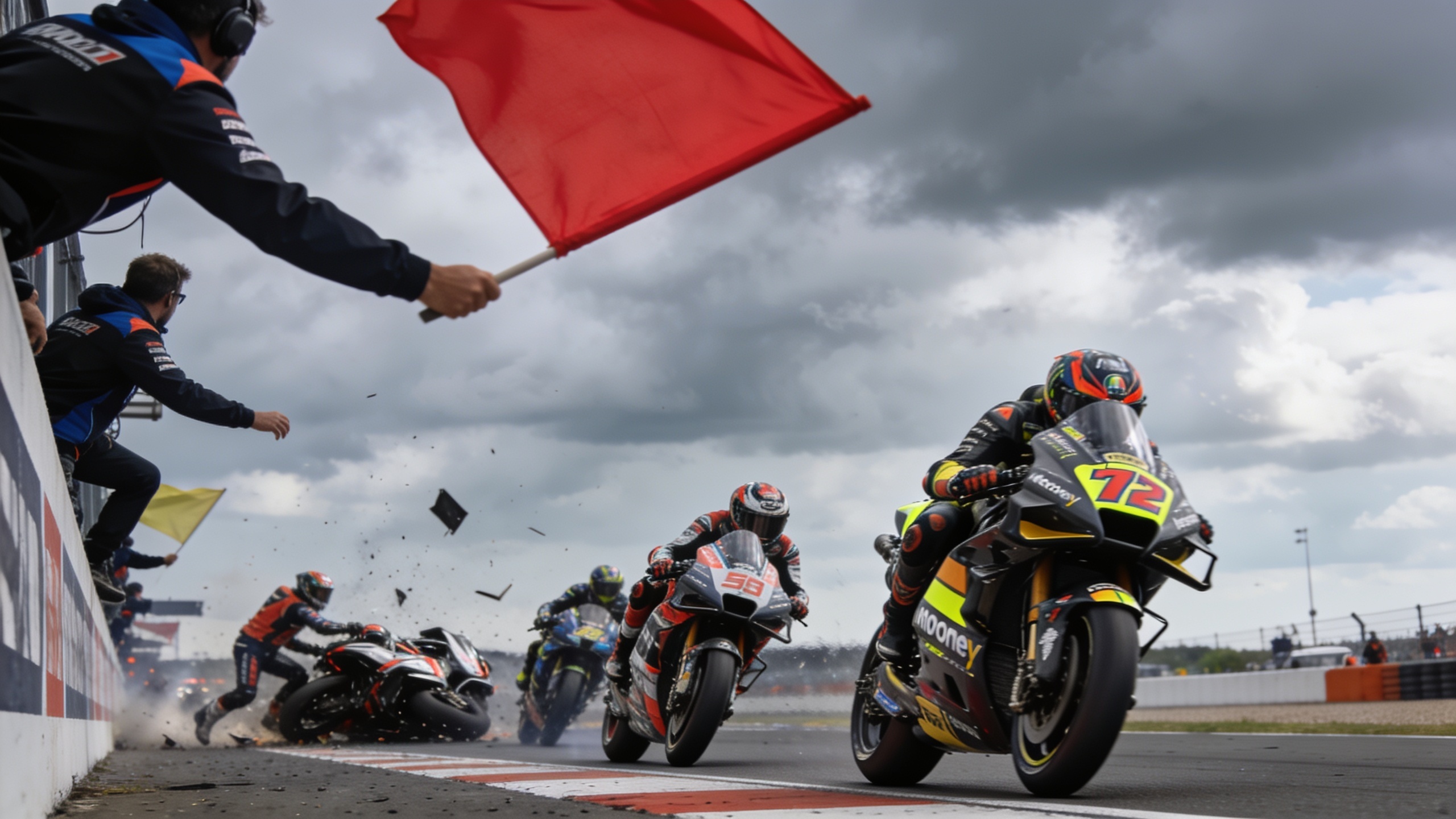 Bezzecchi Sets Fastest Time Amid Crashes at Assen MotoGP Practice RUSSPAIN.com