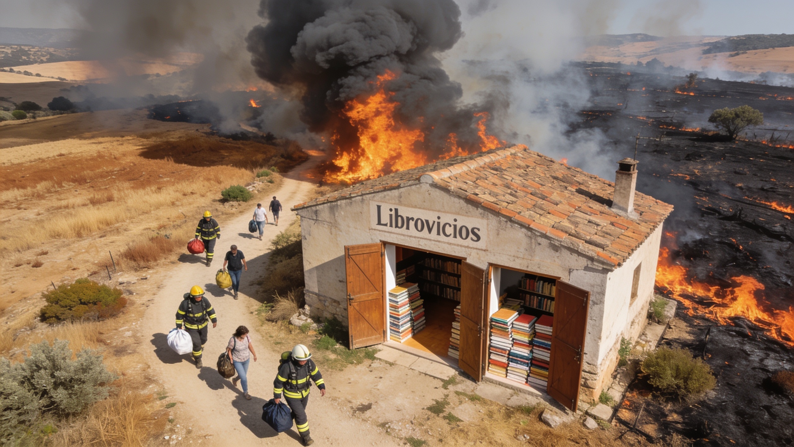 Wildfire Threatens Aragón’s Largest Bookstore and Forces Mass Evacuations RUSSPAIN.com