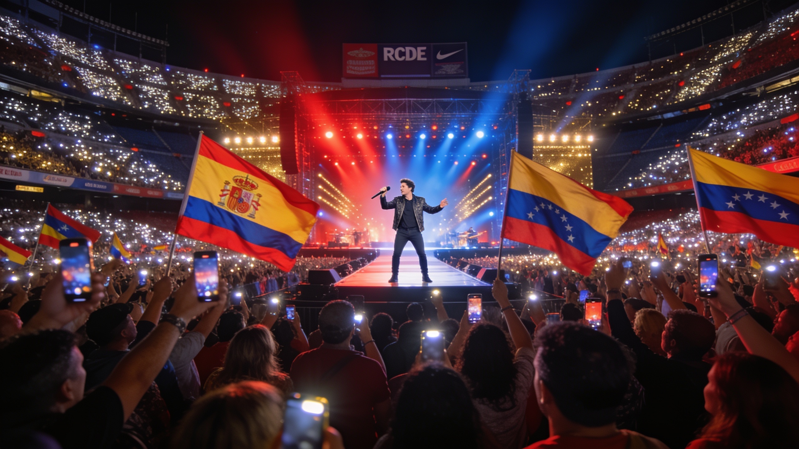 Alejandro Sanz Draws 34,000 Fans to RCDE Stadium Despite Slow Start RUSSPAIN.com