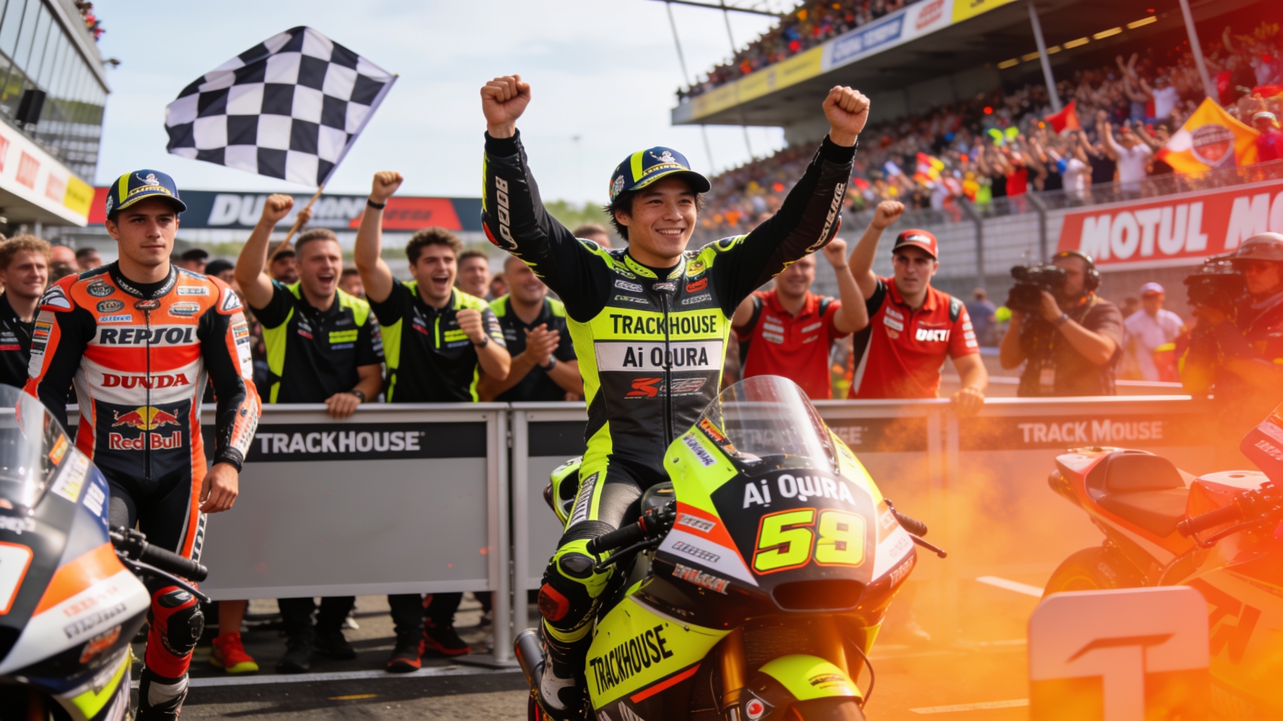 Ai Ogura Claims First MotoGP Victory in Assen as Trackhouse Dominates RUSSPAIN.com