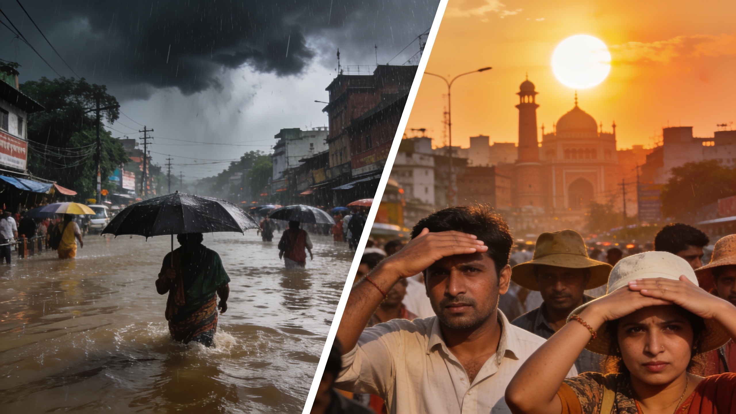 IMD Warns of Torrential Rain in Northeast as Heatwave Persists in North RUSSPAIN.com
