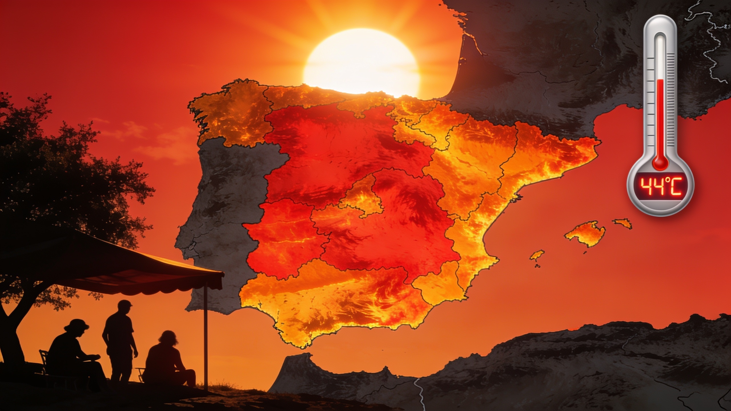AEMET Warns of Extreme Heatwave: Up to 44°C in Southern Spain RUSSPAIN.com