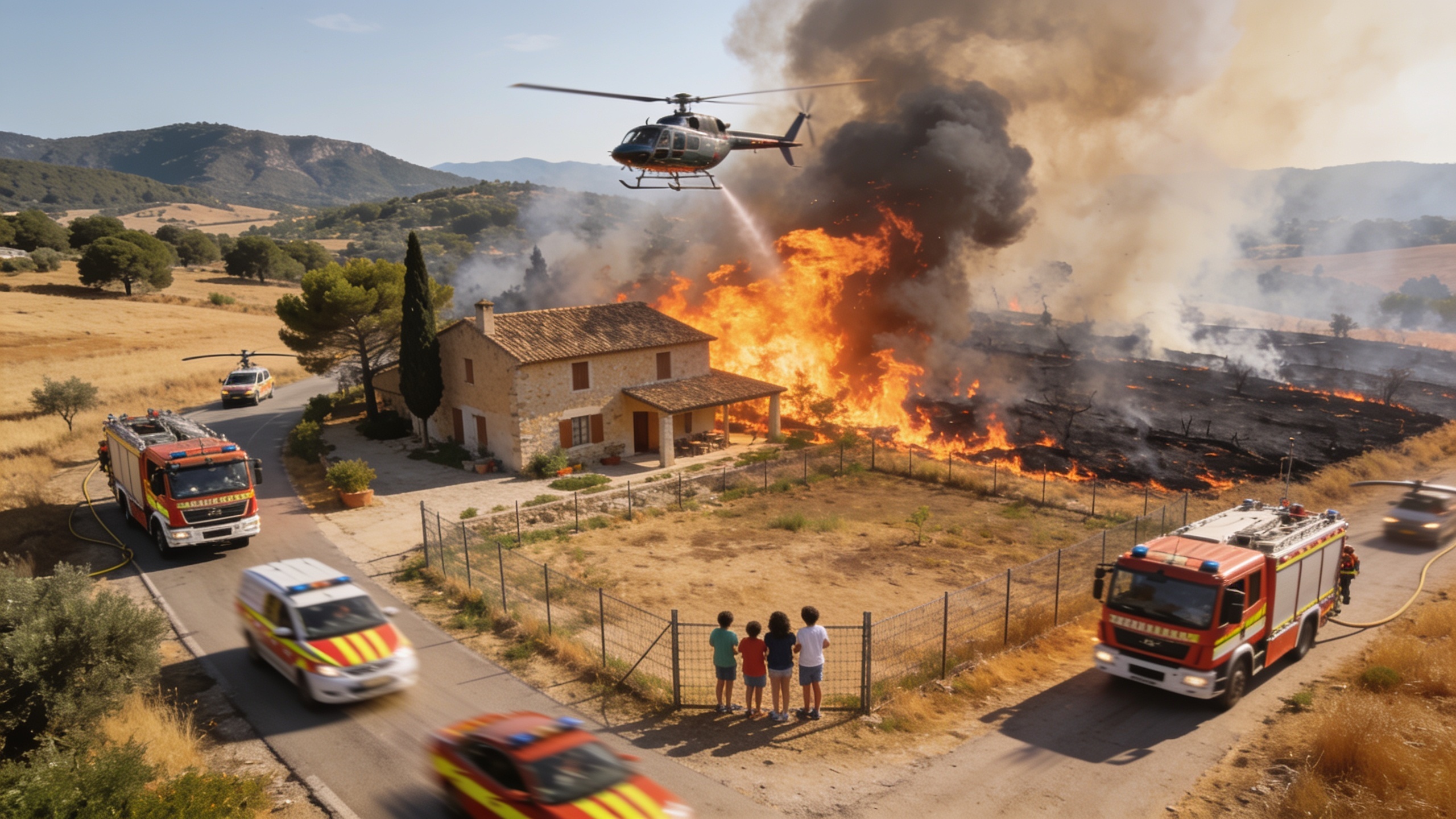 150 Children Confined in Girona Holiday Home Due to La Bisbal d’Empordà Fire RUSSPAIN.com