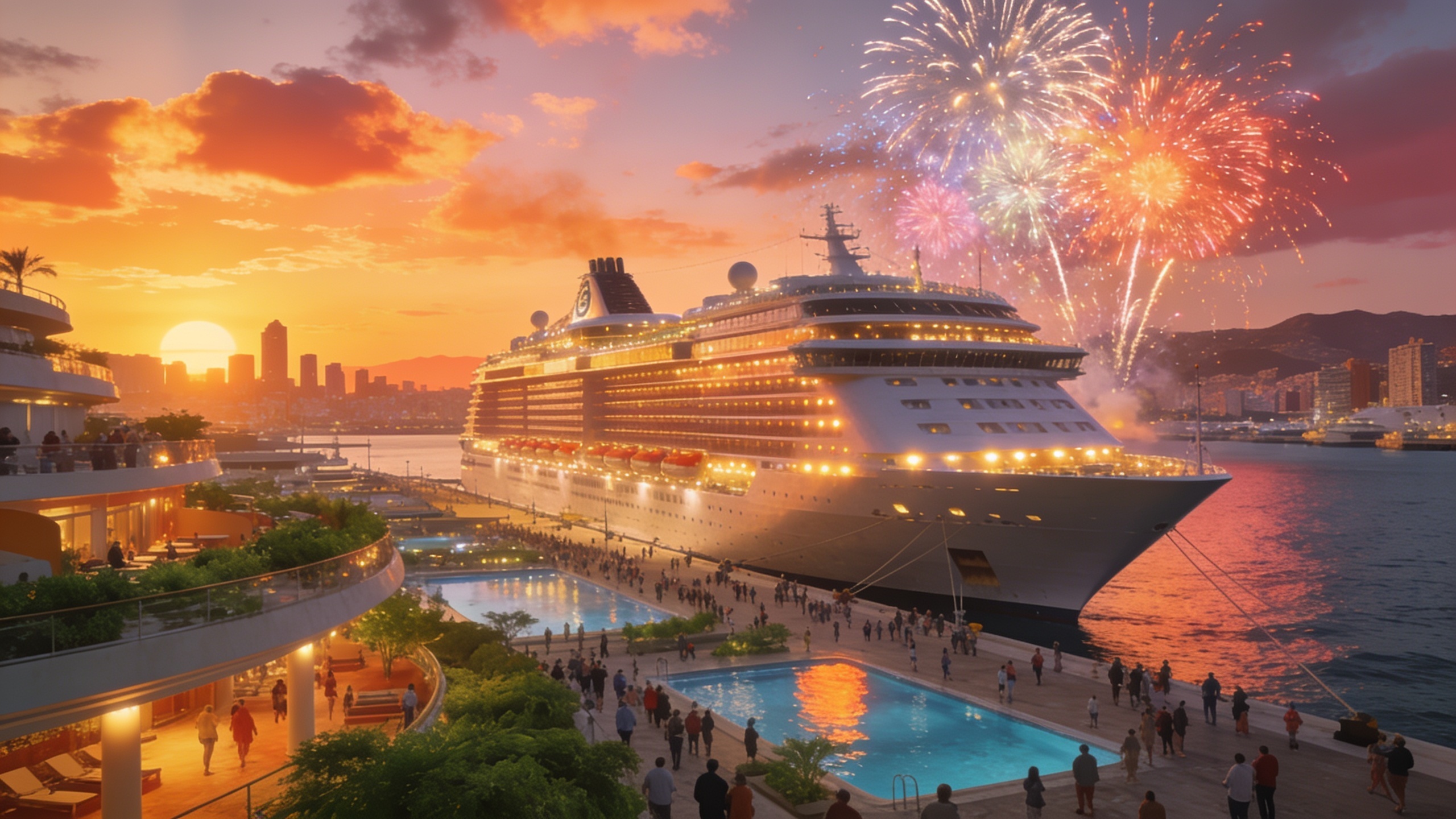 World’s Largest Cruise Ship Docks in Málaga, Unveiling a Floating City RUSSPAIN.com