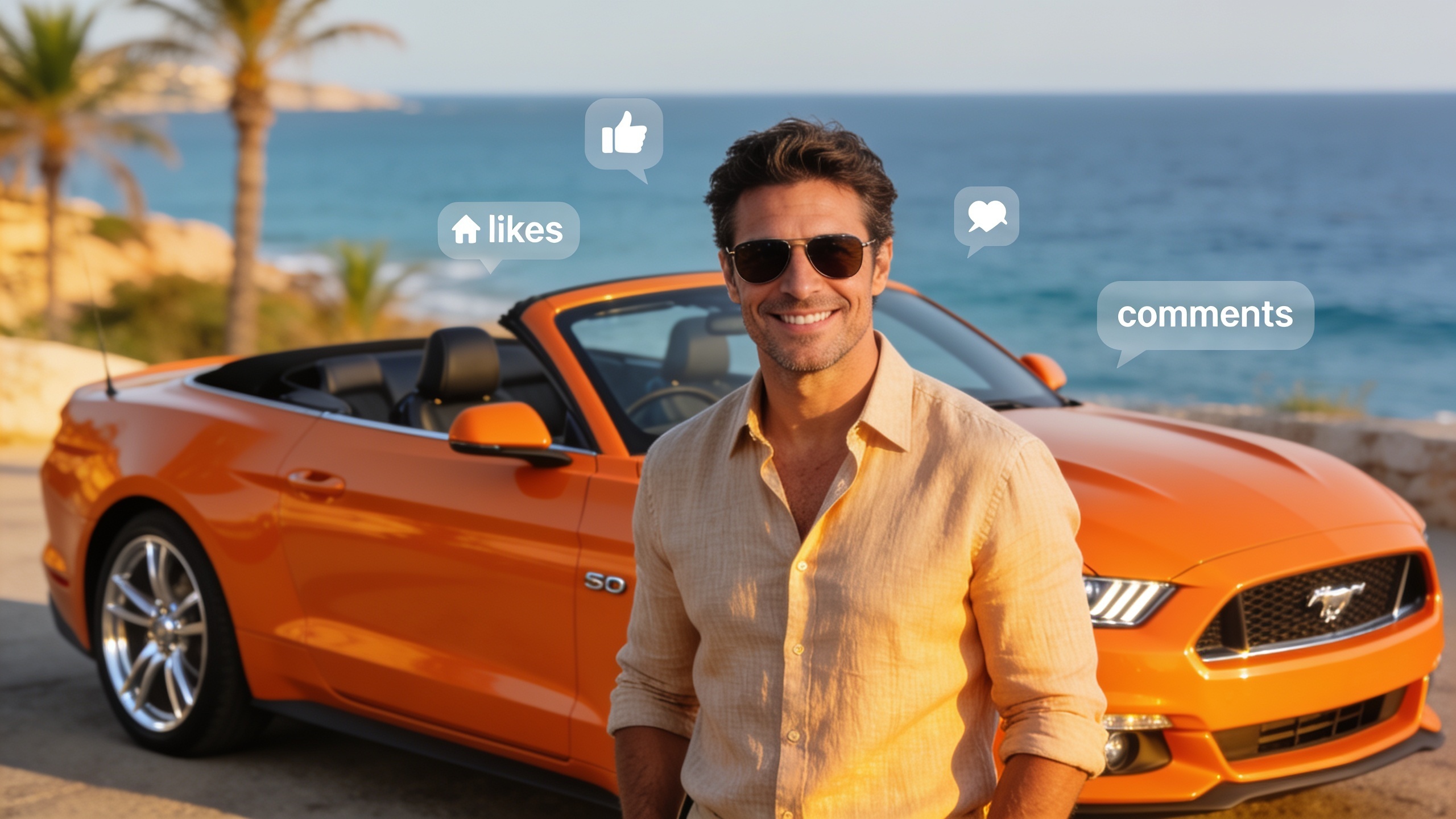 Jordi Wild Shows Off His New Ford Mustang Convertible RUSSPAIN.com