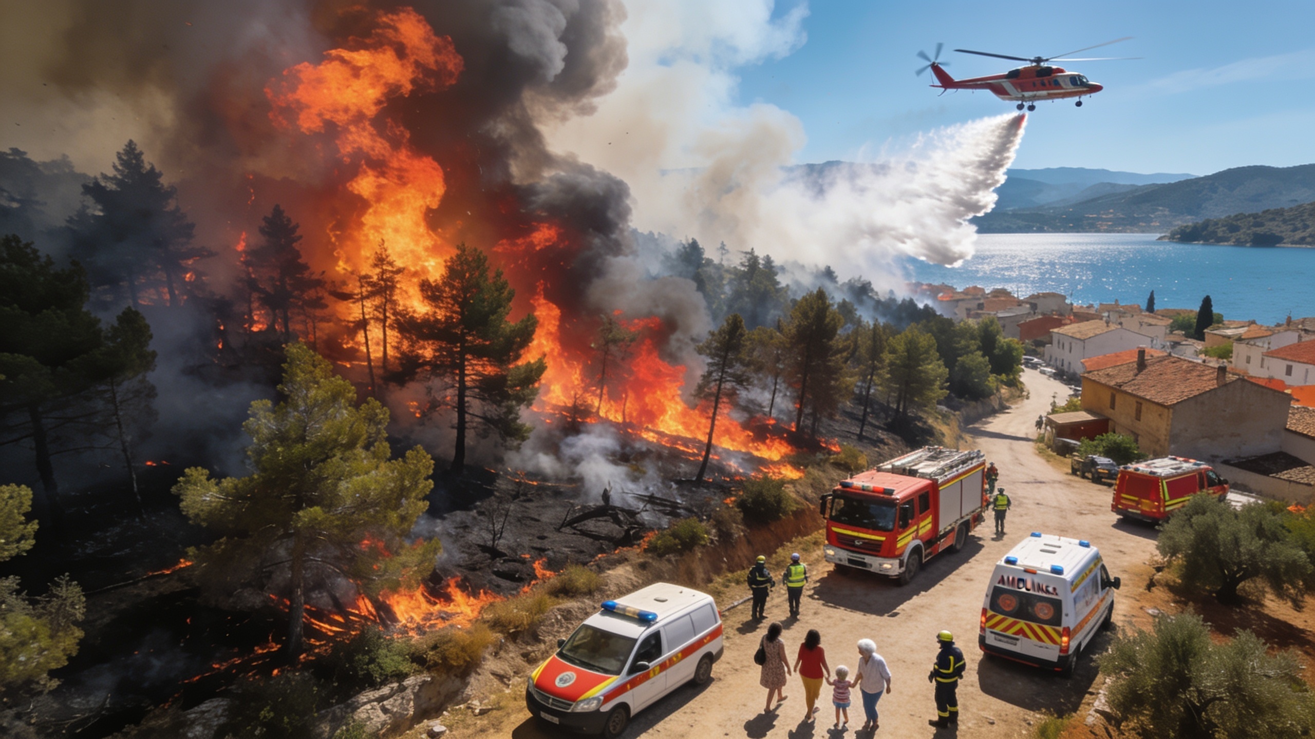 Major Wildfire in Soneja Triggers Emergency and Mass Evacuations RUSSPAIN.com