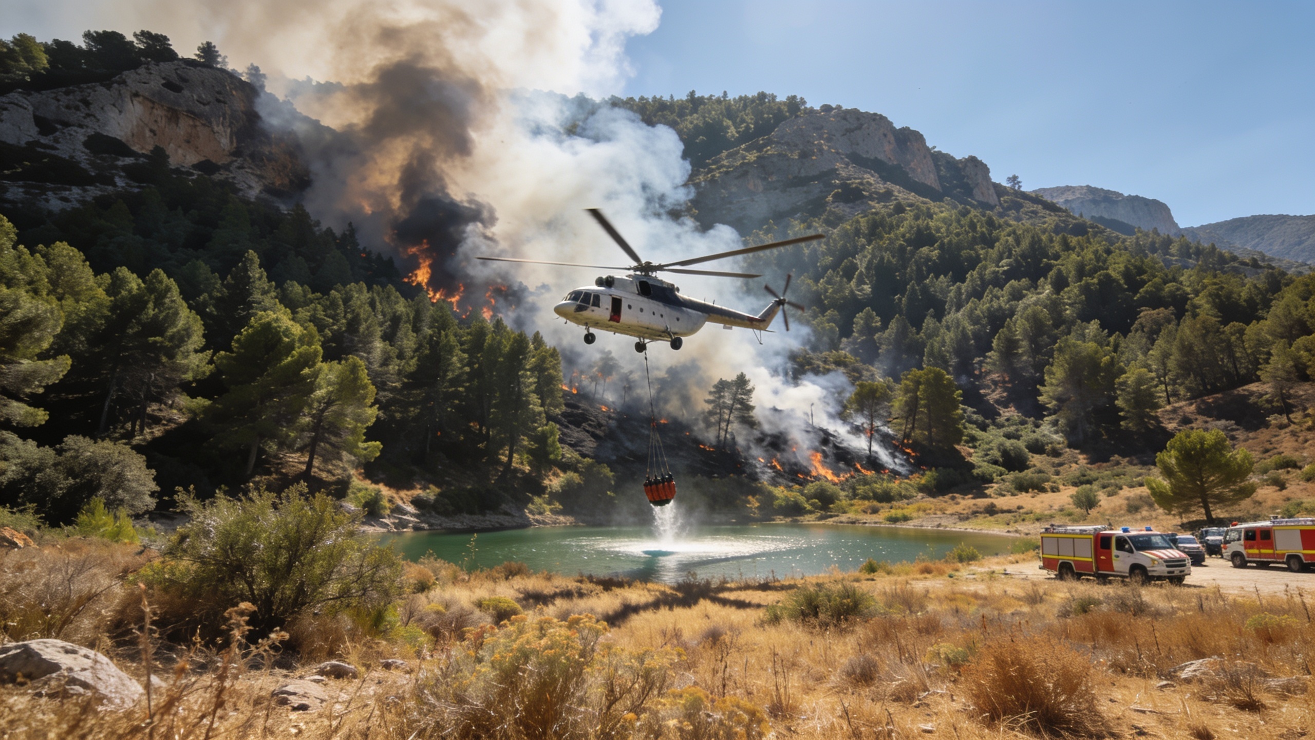 Wildfire in Soneja Forces Evacuation of Over 500 Residents RUSSPAIN.com