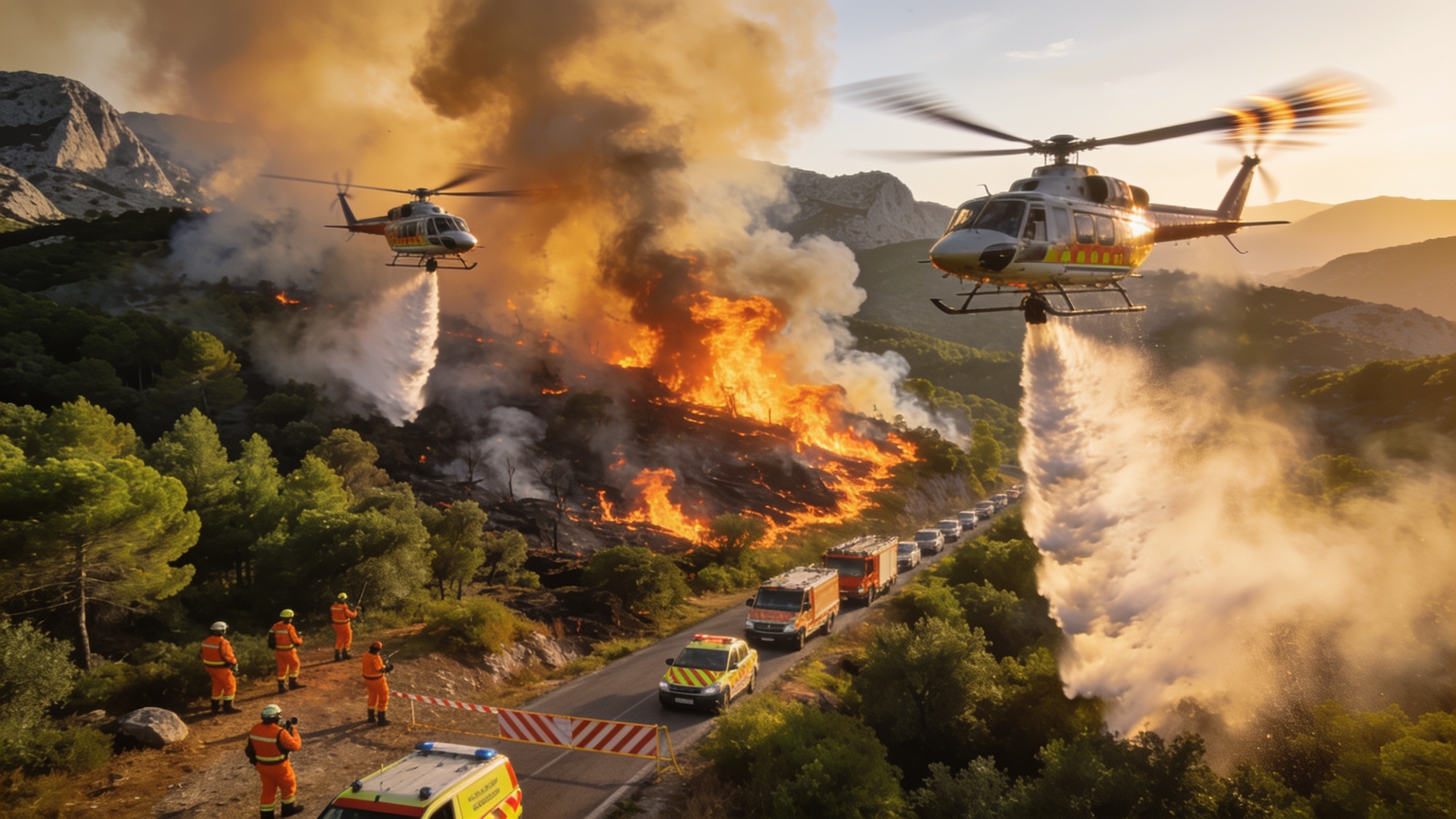 Firefighters Stabilise Major Wildfire in Grazalema After Mass Evacuation RUSSPAIN.com