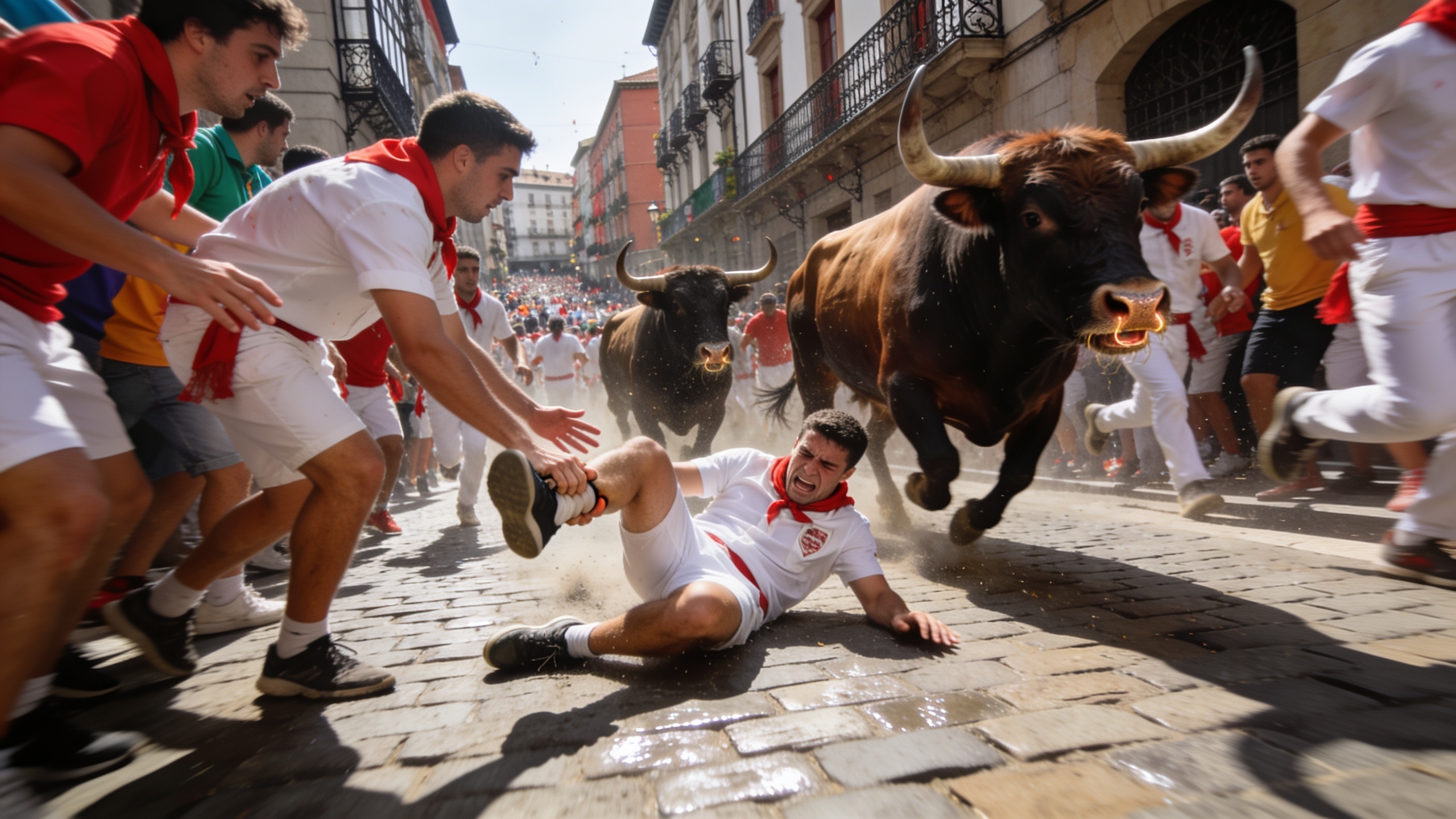 One Gored as Cebada Gago Bulls Race Through San Fermín’s Second Run RUSSPAIN.com