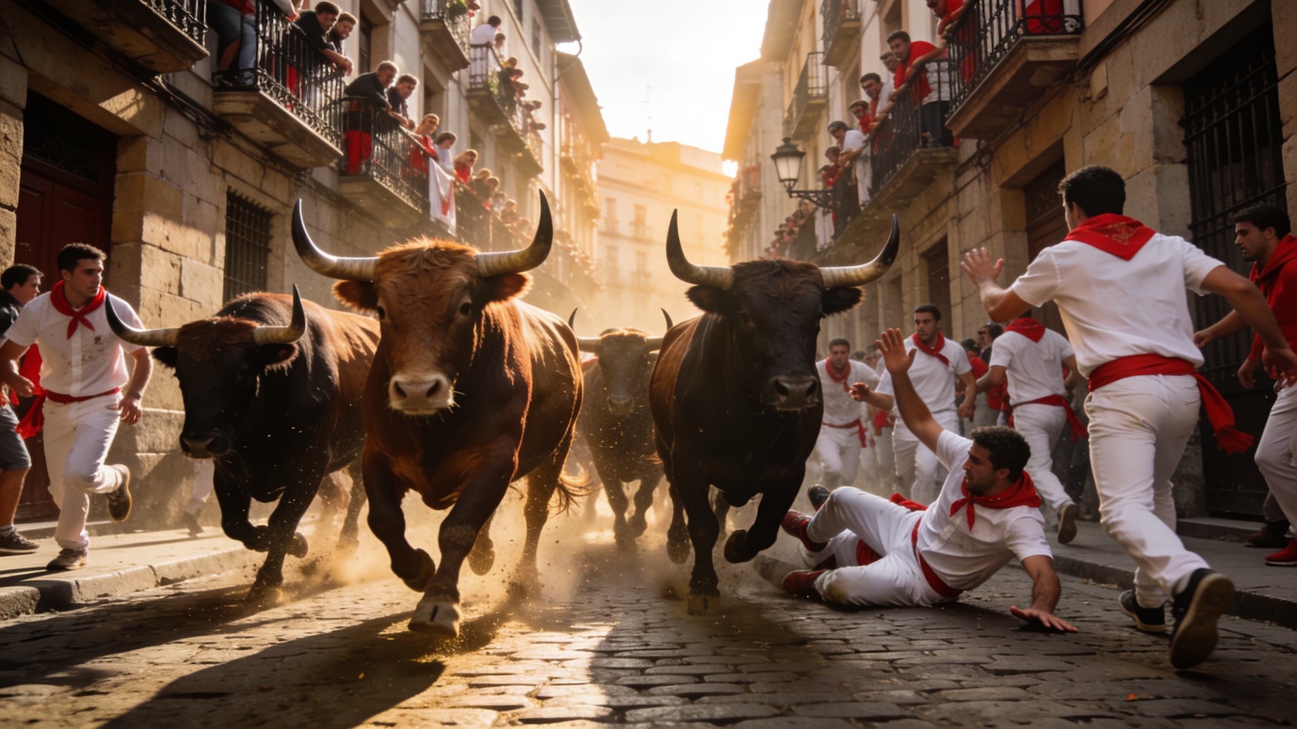 Cebada Gago Bulls Lead Fast, Tumultuous Second San Fermín 2026 Run RUSSPAIN.com