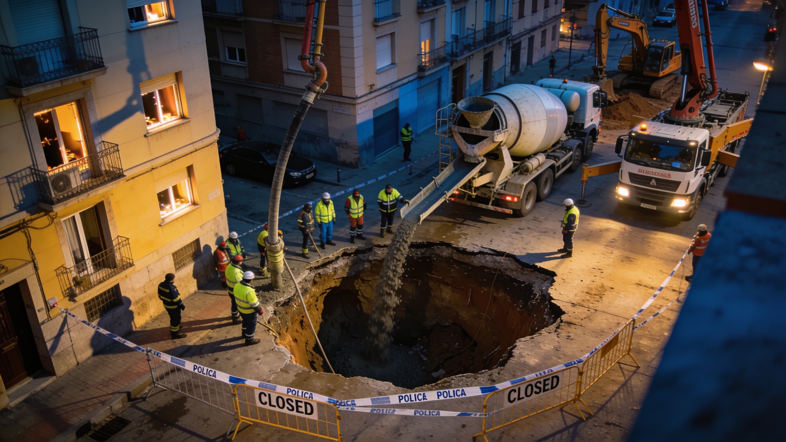 Evacuated Residents in Barcelona Sinkhole Incident Face Days Away From Home RUSSPAIN.com