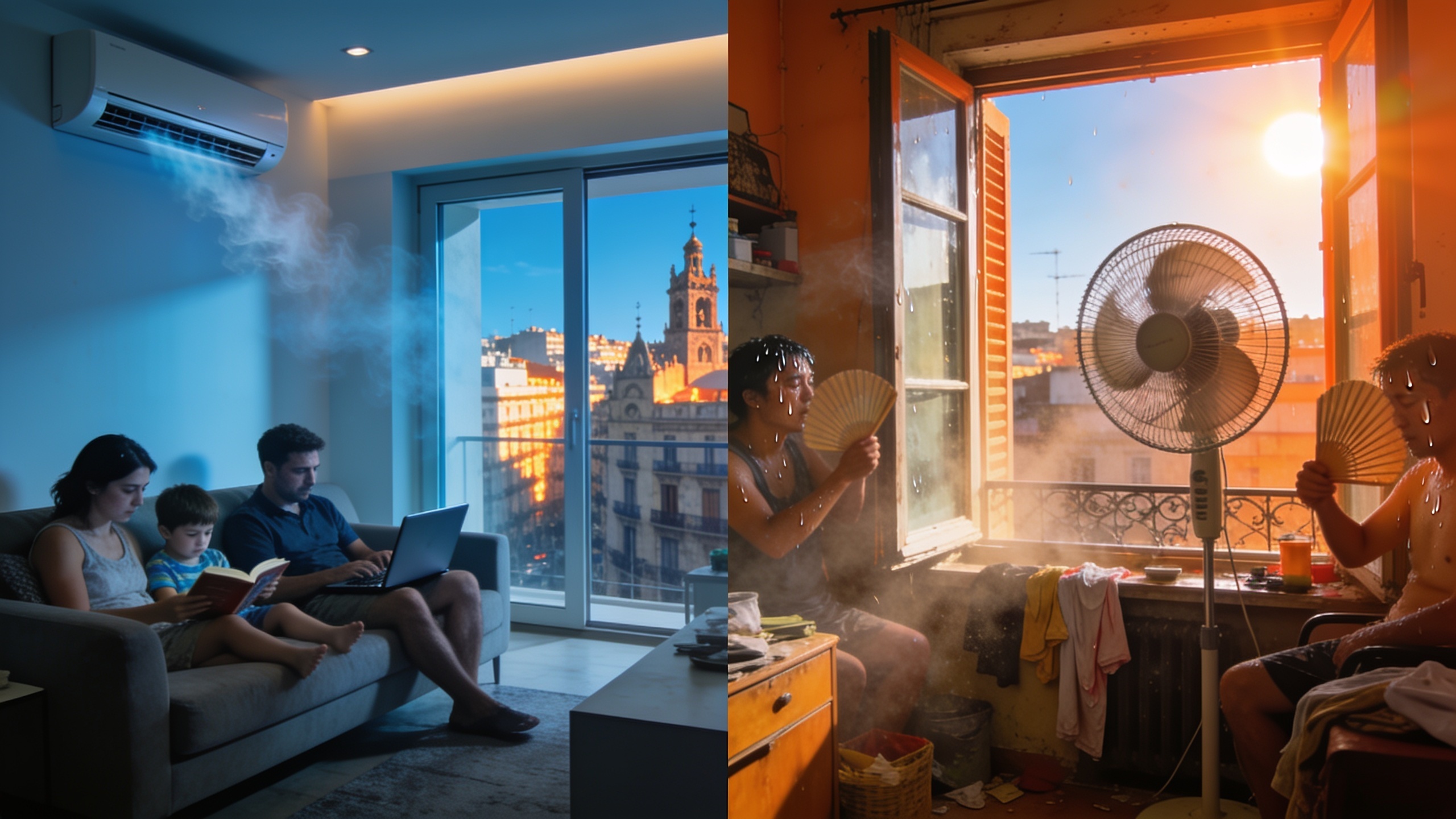 Heatwave Inequality: Wealthier Households in Barcelona Far More Likely to Have Air Conditioning RUSSPAIN.com