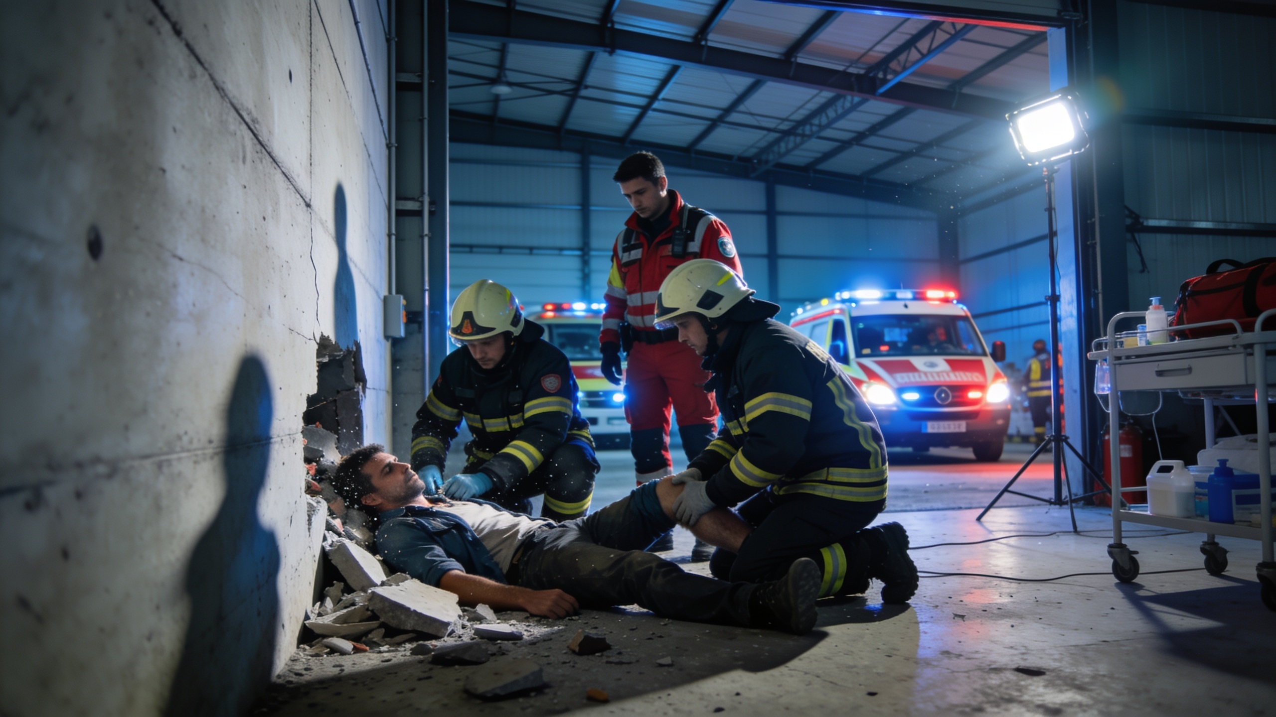 Worker Injured in Zamudio After Wall Elements Collapse at Industrial Site RUSSPAIN.com