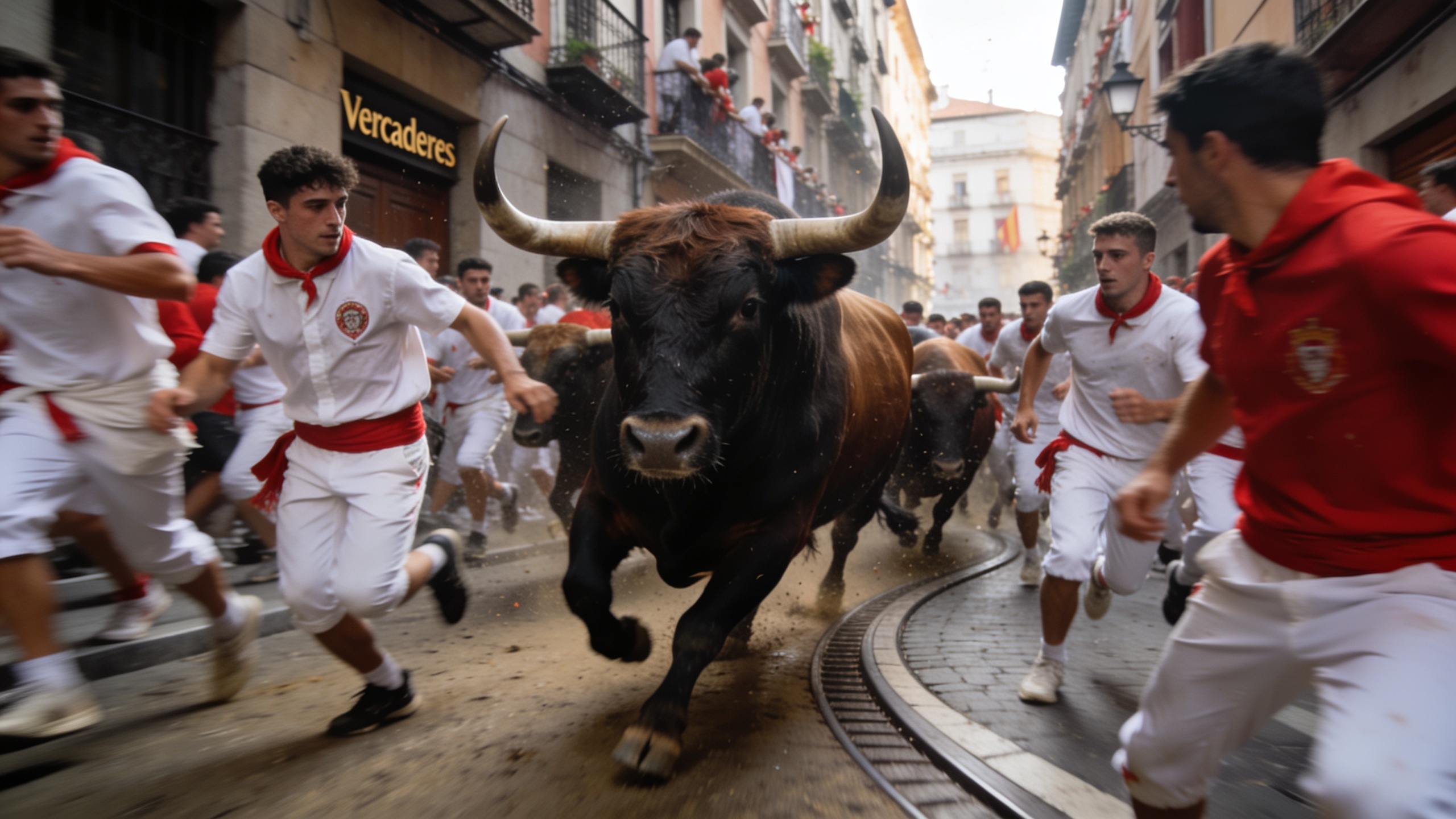 Fast Fourth San Fermín Bull Run in Pamplona Leaves Multiple Runners Down RUSSPAIN.com
