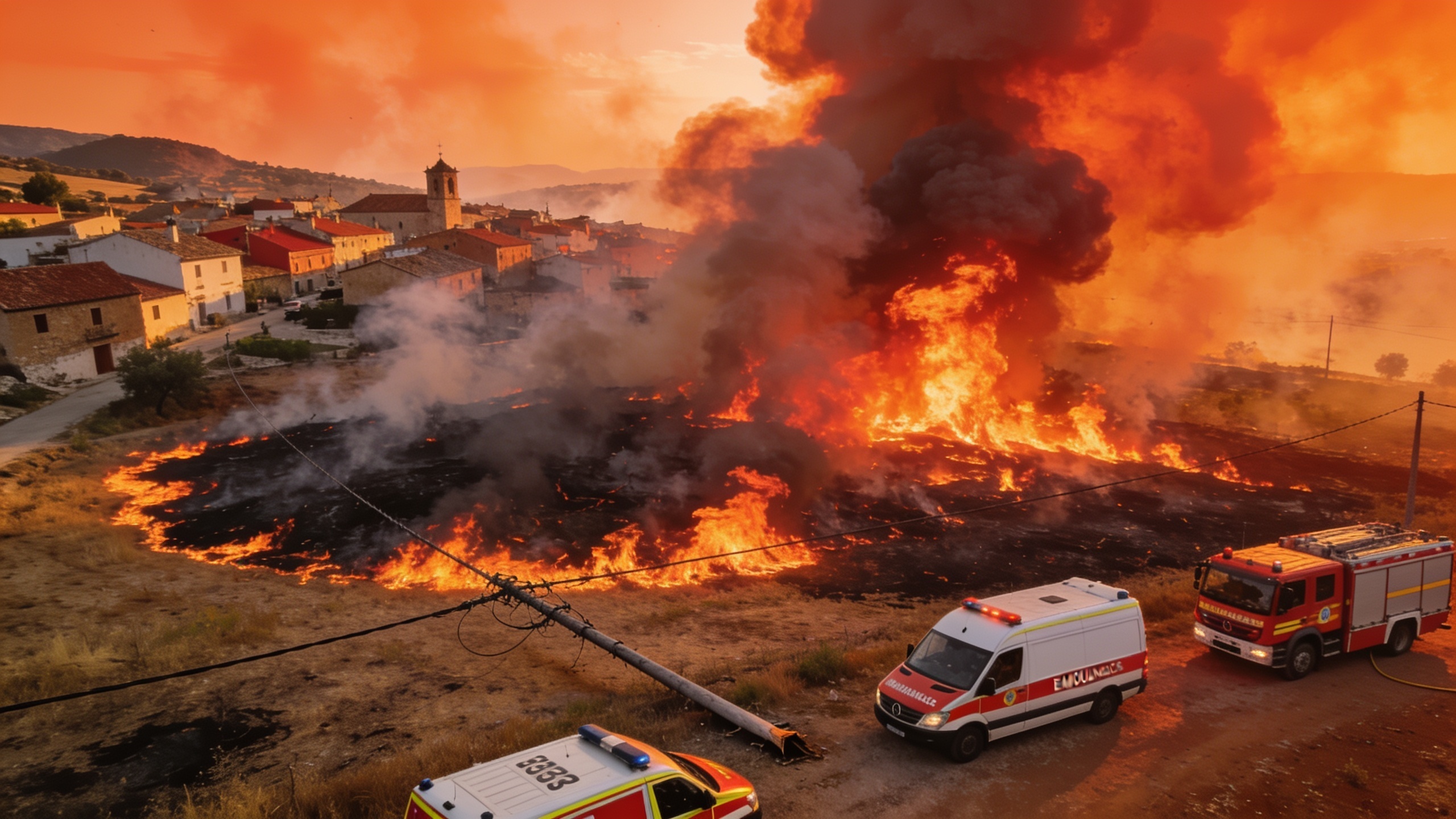 Guardia Civil Probes Fallen Power Line in Deadly Los Gallardos Fire RUSSPAIN.com