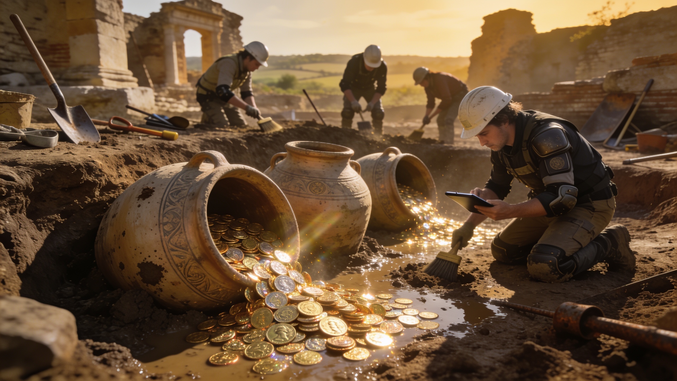 Archaeologists Uncover Massive Roman Coin Hoard Hidden for 1,800 Years RUSSPAIN.com