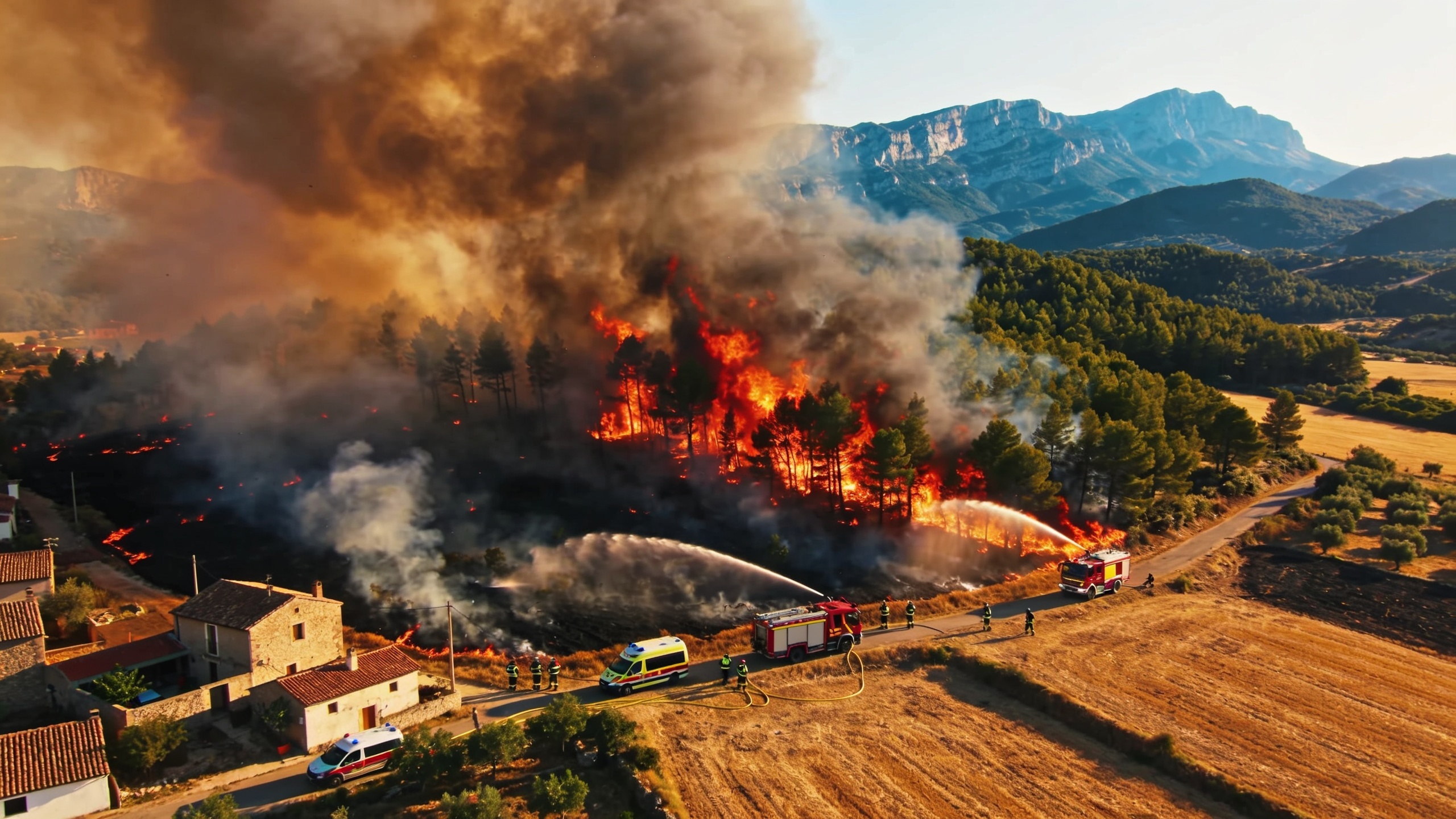 Wildfire in Camarasa Forces Lockdown of Fontllonga as Flames Spread North RUSSPAIN.com