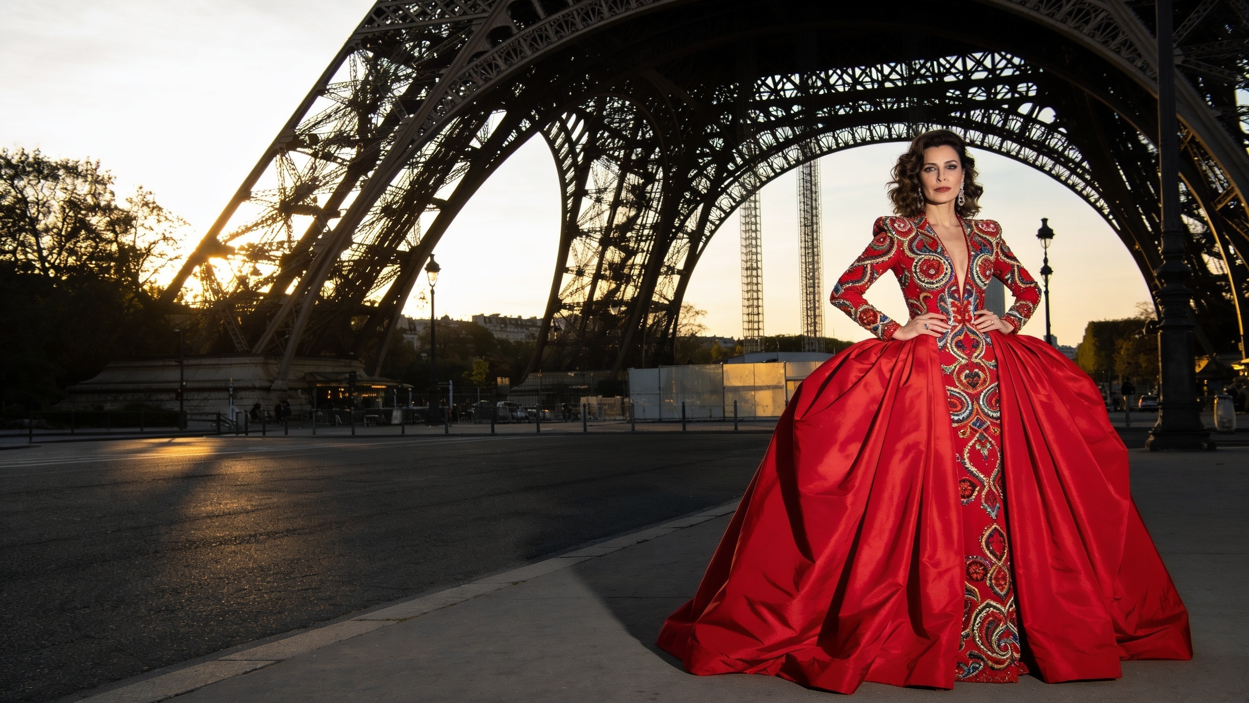 Nieves Álvarez Chooses Spanish Couture for Paris Pre-Wedding Event RUSSPAIN.com