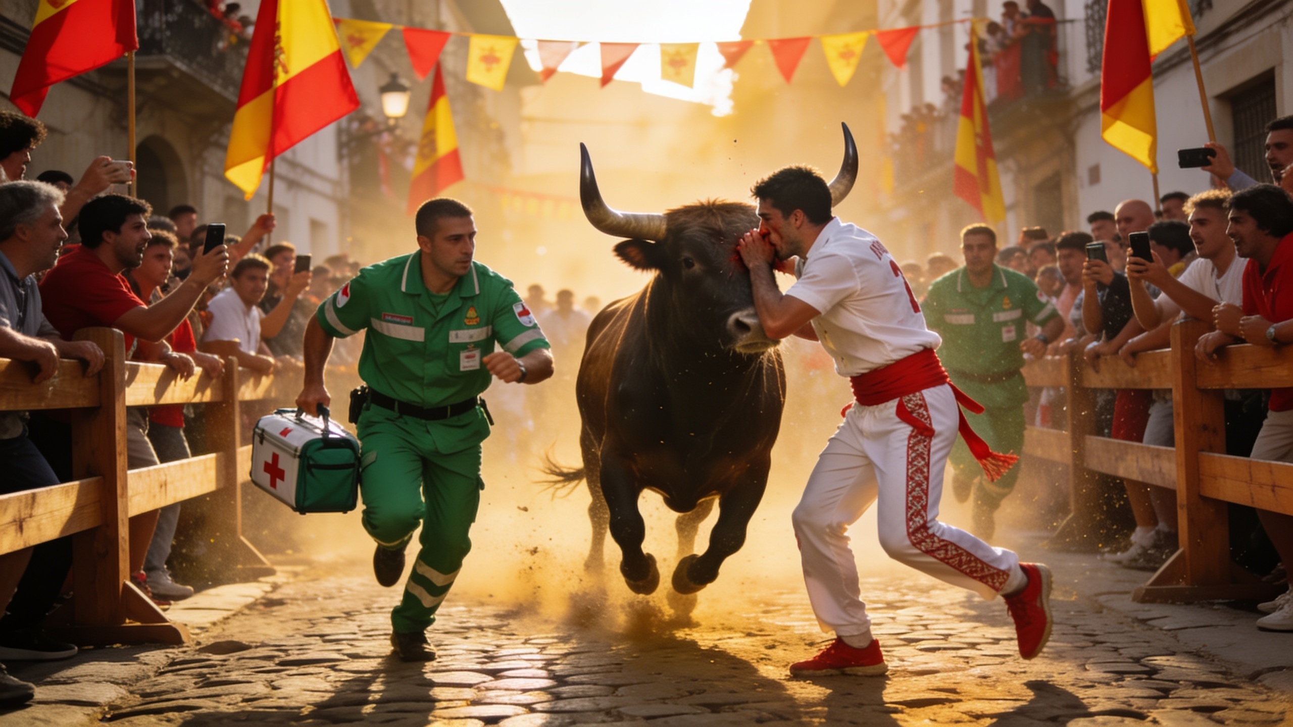 Fourteen Injured in Fifth San Fermín Encierro, One Gored in the Face RUSSPAIN.com