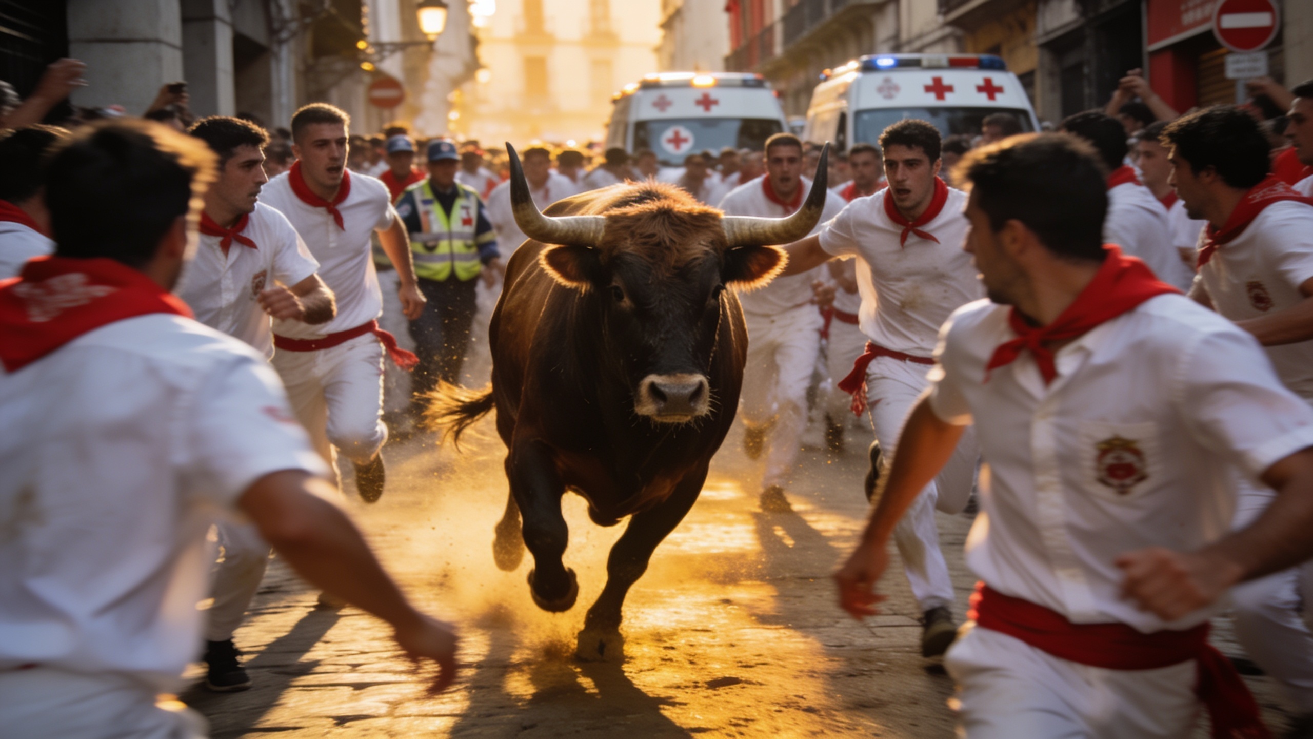 One Gored and Several Injured in Fast Sixth San Fermín Encierro RUSSPAIN.com