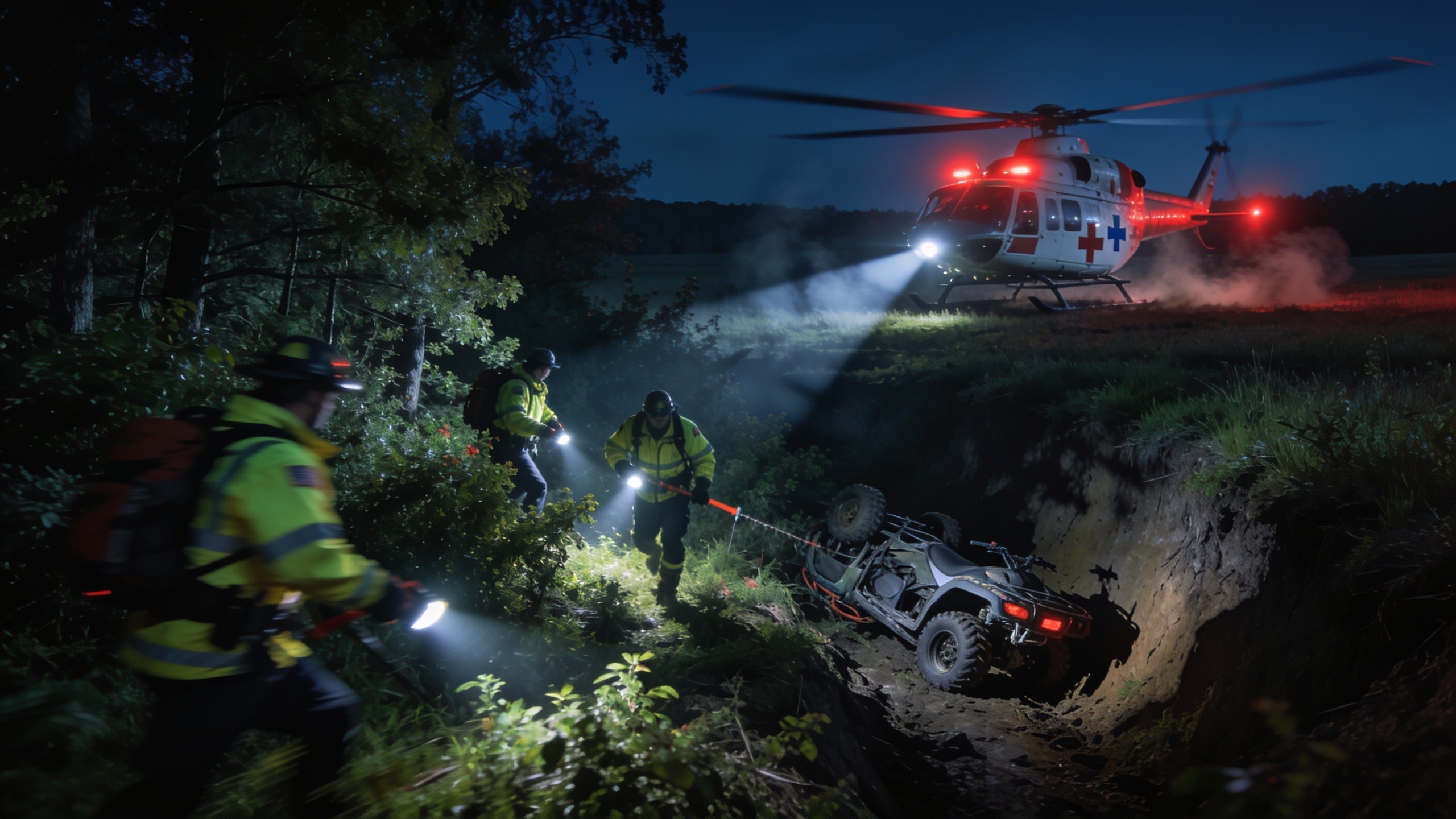 ATV Driver Airlifted After Serious Crash in Horry County Field RUSSPAIN.com