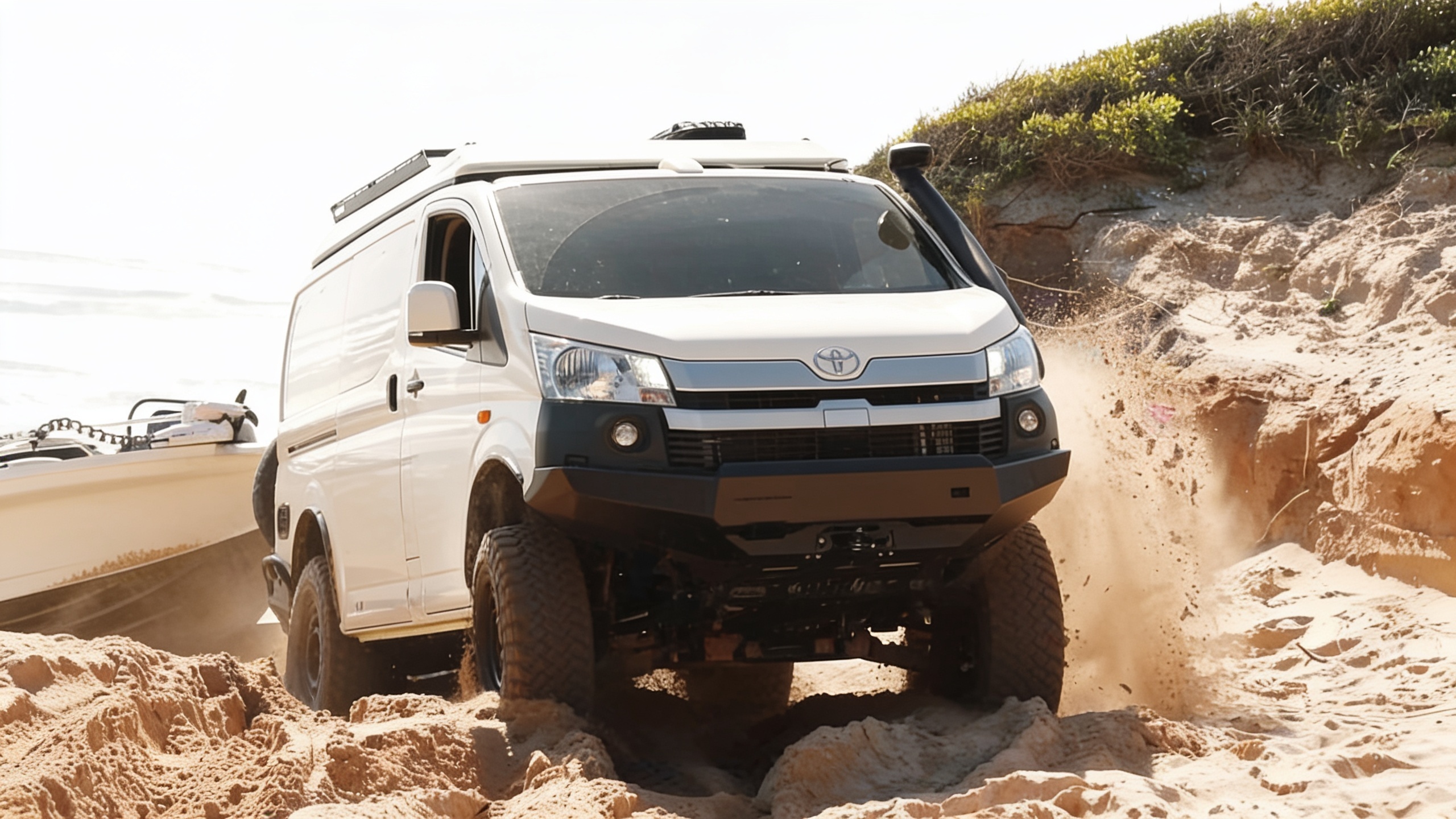 Toyota HiAce Camper Takes on the Outback with Heavy-Duty 4x4 Upgrades