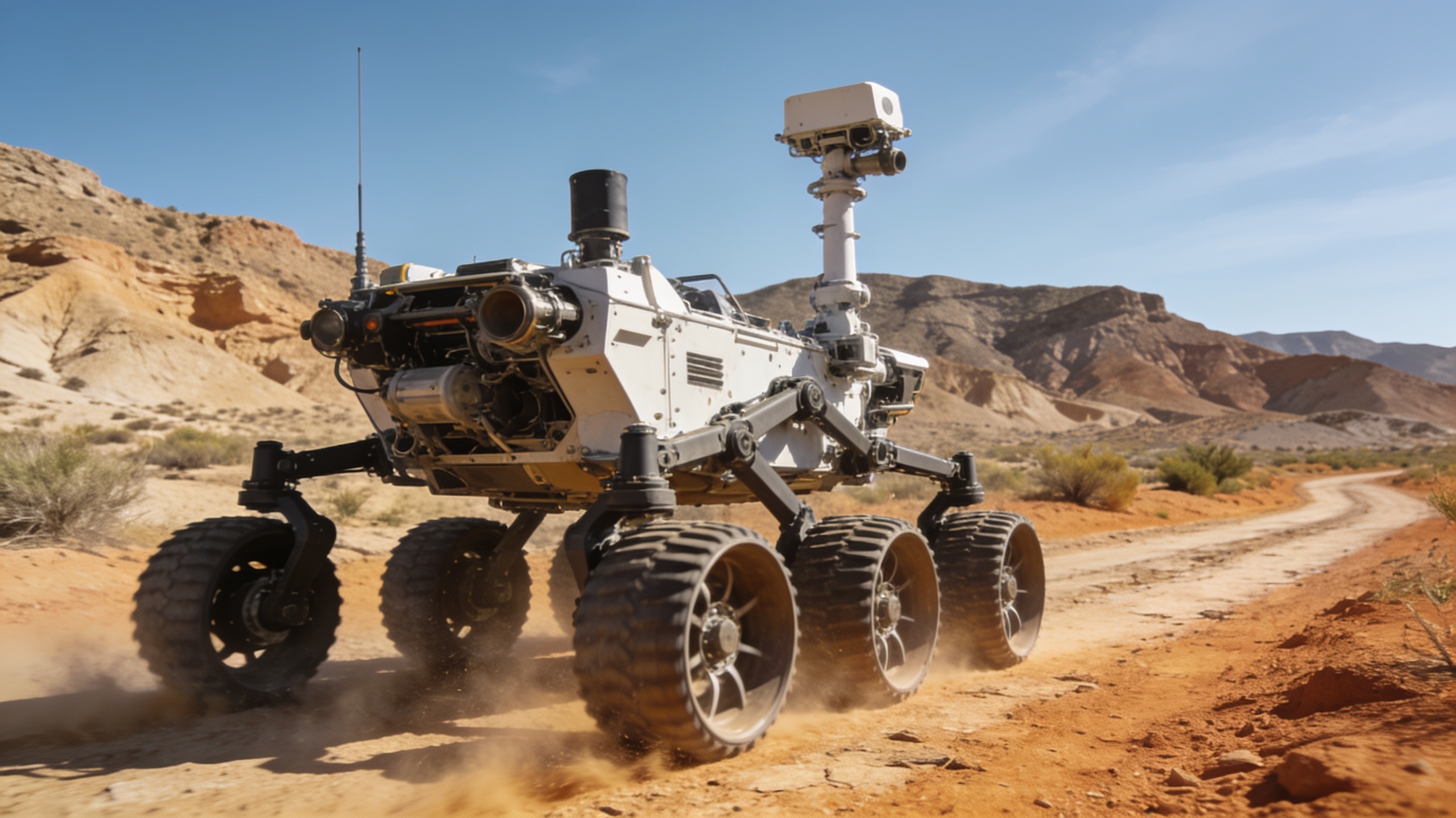 Photo: russpain.com Charlie tests Mars technology in Almería desert RUSSPAIN.com