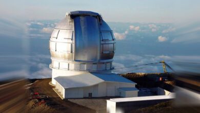 На фото - телескоп на острове Ла-Пальма, Канарские острова.