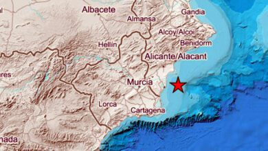 Землетрясение в Испании в 35 километрах от Аликанте магнитудой 4,0 балла