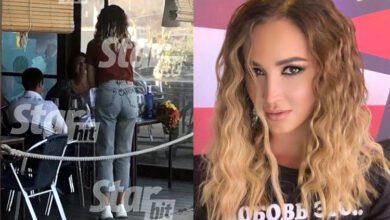 Ольга Бузова во время обеда в Испании