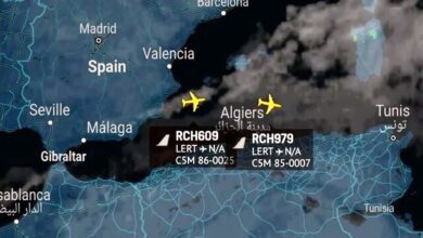 AMPING UP: Two C-5 Galaxy planes head from Rota in Cadiz to the Middle East