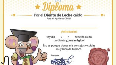 Мышонок Перес (Ratoncito Pérez ) и его диплом.