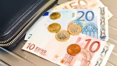 Валюта. евро. Наличные