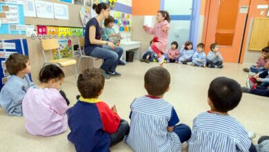 Школа Барселоны. Урок / Una clase de P3 del colegio público Reina Violant de Barcelona.