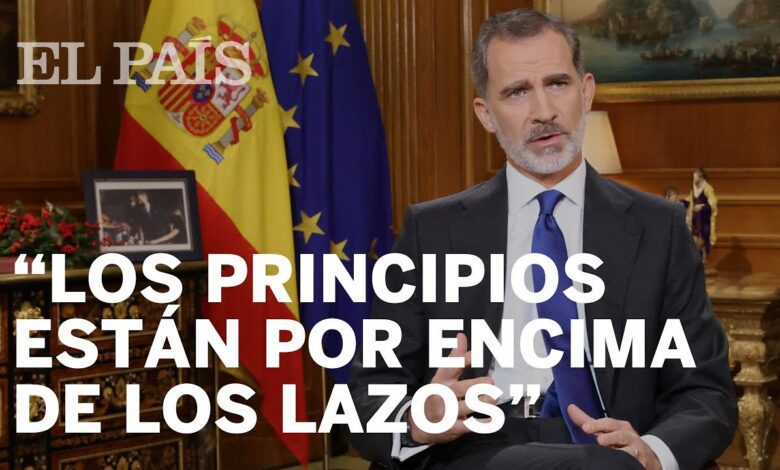 Король Испании в новогоднем обращении к нации вежливо отрёкся от отца