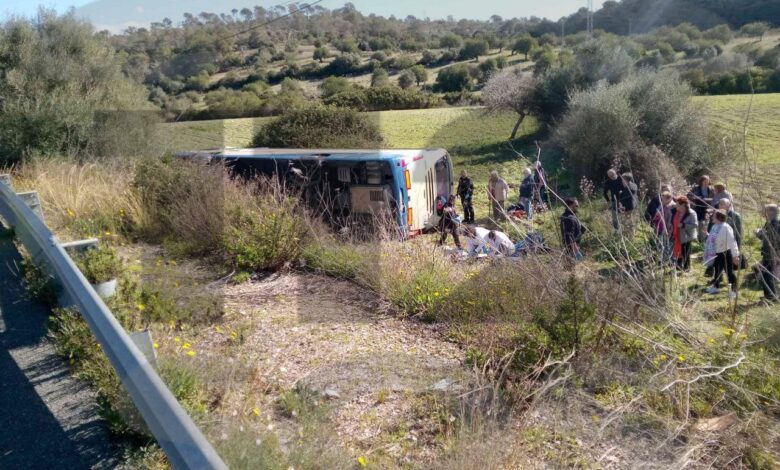 Серьезное ДТП с автобусом пенсионеров произошло на Майорке