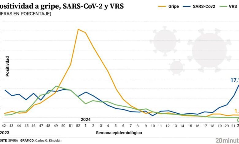 Число случаев COVID-19 растет, госпитализаций уже больше, чем в 2023 году