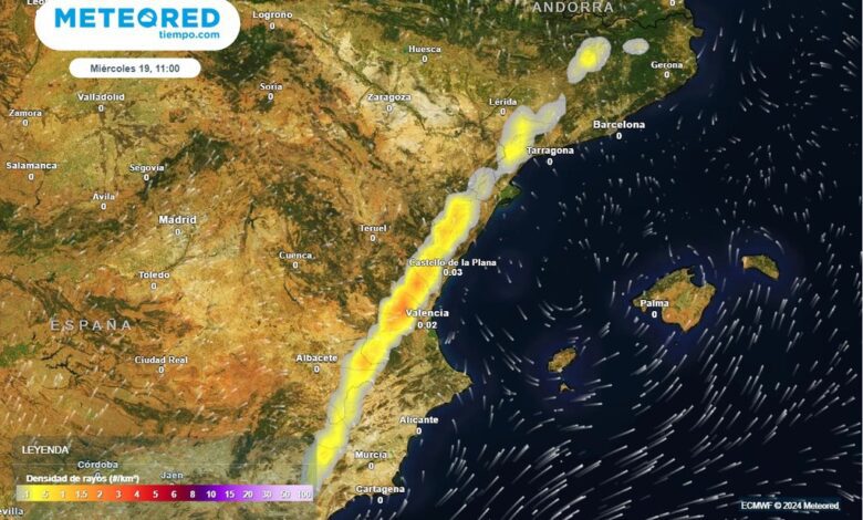 На Испанию надвигаются грозы и грязевые дожди