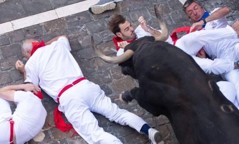 Шестерых бегунов госпитализировали после первого забега на Санферминах