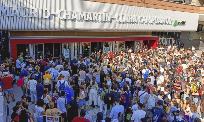 Очередной инцидент произошел на ж/д станции в Мадриде