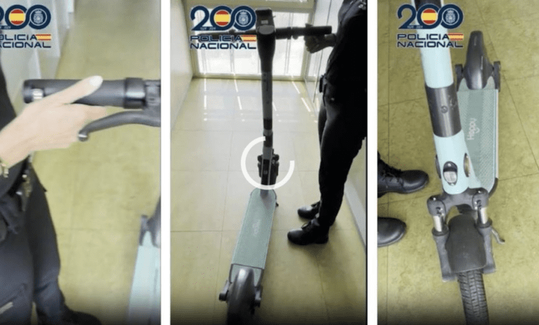 Украденный в Бенидорме электросамокат найден за 650 км с помощью GPS