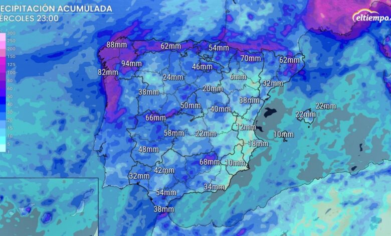 Испанию ждёт неделя дождей и похолодания