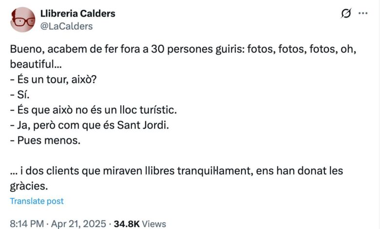 Из книжного магазина в Барселоне прогнали 30 туристов