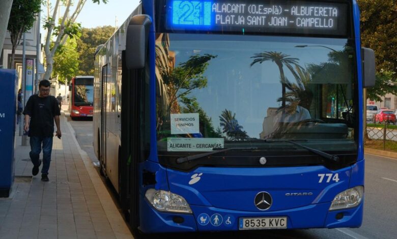 Усиление автобусных маршрутов в Аликанте