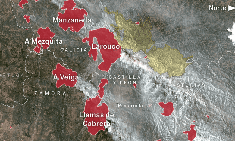 Smoke from Wildfires in Spain Reaches France and the UK: Satellite Images